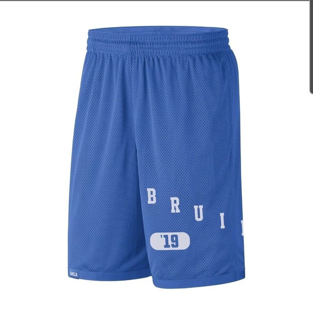 Nike‎ Dri Fit UCLA Bruins NCAA Football Mesh Shorts Blue DR4080-403 Men's Size M